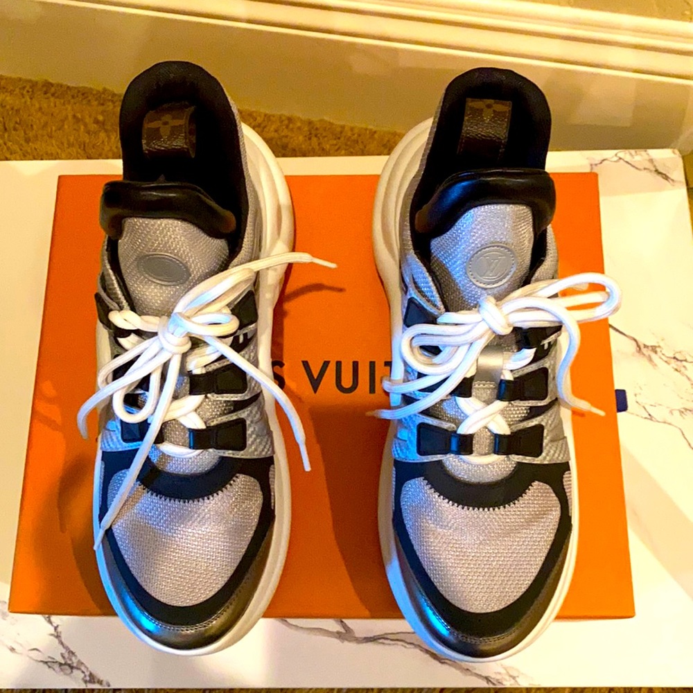Louis Vuitton Archlight Sneaker, Silver/Black/Whit